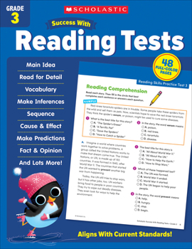 Paperback Scholastic Success with Reading Tests Grade 3 Workbook Book