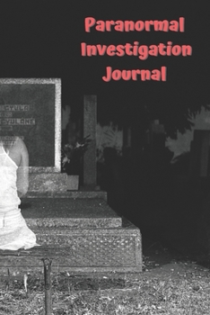 Paperback Paranormal Investigation Journal Book