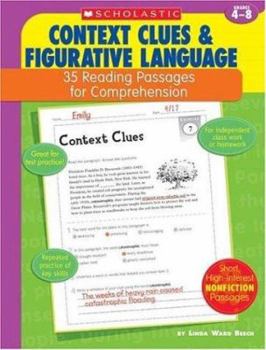 Paperback 35 Reading Passages for Comprehension: Context Clues & Figurative Language: 35 Reading Passages for Comprehension Book