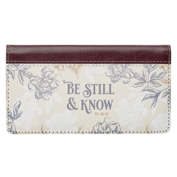 Misc. Checkbook Cover Be Still & Know Psalm 46:10 Book