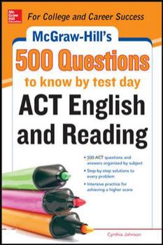 Paperback 500 ACT English and Reading Questions to Know by Test Day Book