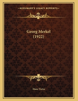 Paperback Georg Merkel (1922) [German] Book