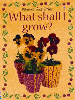 What Shall I Grow? (Usborne Activities) - Book  of the What Shall I Do Today?