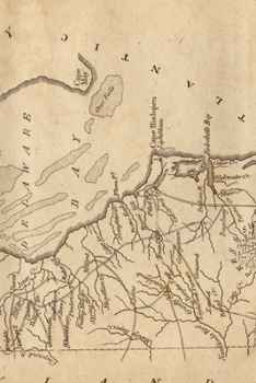 Paperback Delaware Vintage Map Field Journal Notebook, 50 pages/25 sheets, 4x6 Book