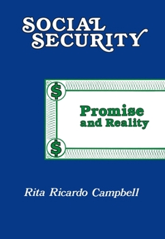 Hardcover Social Security: Promise and Reality Book