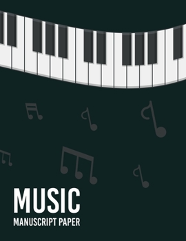 Paperback music notebook tabs: Music Writing Notebook, journal - Blank Sheet Music Notebook - Wide Staff Blank Manuscript Paper - 9 Staves Per Page - Book