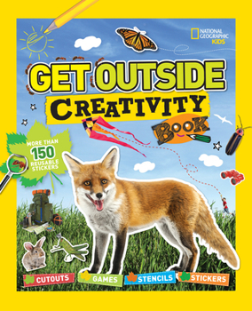 Paperback Get Outside Creativity Book: Cutouts, Games, Stencils, Stickers Book