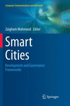 Paperback Smart Cities: Development and Governance Frameworks Book