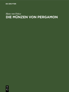 Hardcover Die Münzen Von Pergamon [German] Book