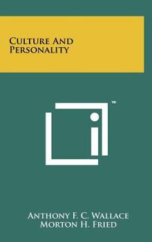 Hardcover Culture And Personality Book