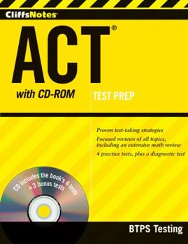 Paperback CliffsNotes ACT [With CDROM] Book