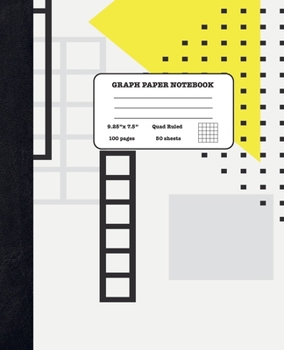 Graph Paper Notebook Quad Ruled 5x5: Geometry and Physical Science - Composition Notebook for Girls Boys Students - cute Notebook for College School - Geometric Shapes Design