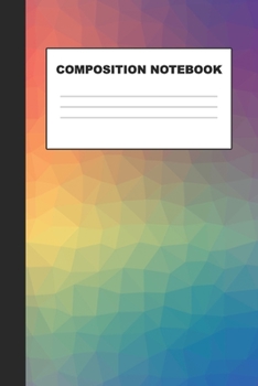 Paperback Composition Notebook: Wide Ruled Journal 6"x9" 120 Pages Book