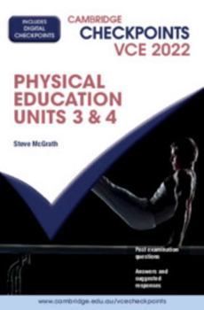 Paperback Cambridge Checkpoints VCE Physical Education Units 3&4 2022 Book