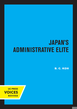 Paperback Japan's Administrative Elite Book