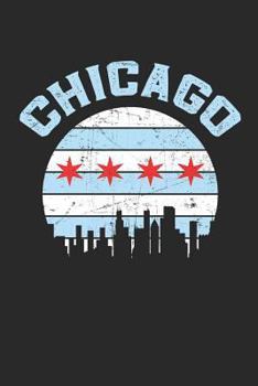 Paperback Chicago: Chicago Flag Notebook Blank Lined 6x9 Journal Book