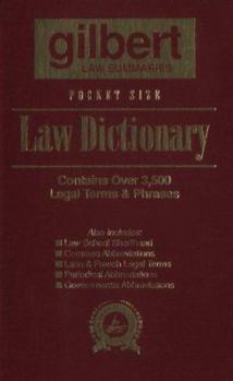 Hardcover Pocket Size Law Dictionary Burgundy Book