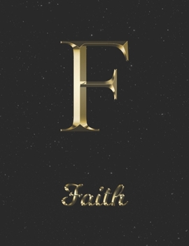 Paperback Faith: 1 Year Daily Planner (12 Months) - Yellow Gold Effect Letter F Initial First Name - 2020 - 2021 - 365 Pages for Planni Book