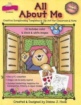 Paperback All about Me: Creative Scrapbooking Templates & Clip Art for Classroom & Home [With CDROM] Book