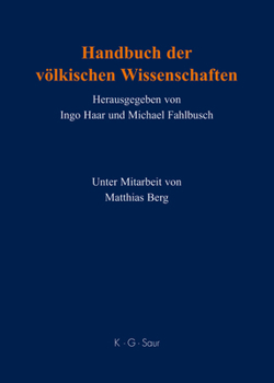 Hardcover Handbuch der völkischen Wissenschaften [German] Book