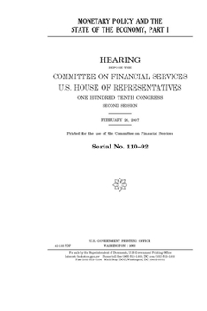 Paperback Monetary policy and the state of the economy Book