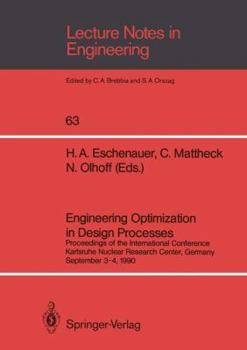 Paperback Engineering Optimization in Design Processes: Proceedings of the International Conference, Karlsruhe Nuclear Research Center, Germany, September 3-4, Book