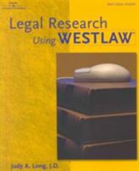 Paperback Legal Research Using Westlaw Book
