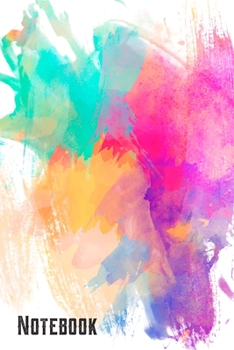 Notebook: Watercolor Art Notebook Wide Ruled Lined Journal 6x9 Inch ( Legal ruled ) Family Anniversary Party Gift Idea Holidays Mom Dad or Kids