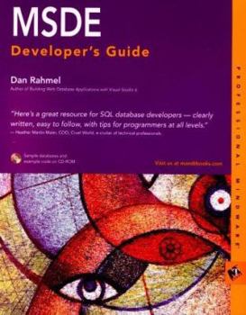 Paperback Msde Developer's Guide [With CDROM] Book