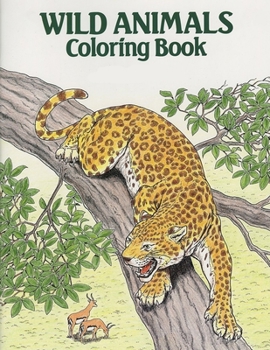 Paperback Wild Animals Coloring Book