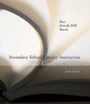 Hardcover Secondary School Literacy Instruction: The Content Areas Book