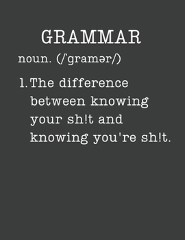 Grammar: Gifts For English Teachers - 2020 Weekly Planner: A 52-Week Calendar (Definition, Humor)