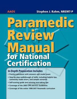 Paperback Paramedic Review Manual for National Certification Book
