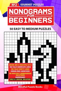 Paperback Nonograms for Beginners 2: 50 Easy to Medium Puzzles Book