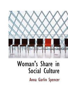 Hardcover Woman's Share in Social Culture Book