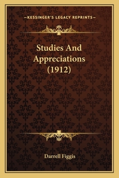 Paperback Studies And Appreciations (1912) Book