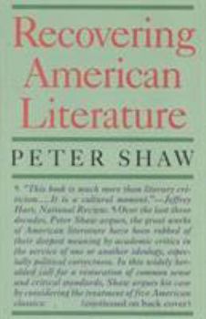 Paperback Recovering American Literature Book