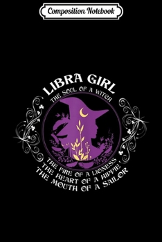 Paperback Composition Notebook: Womens Libra Girl The soul of a Witch Birthday Journal/Notebook Blank Lined Ruled 6x9 100 Pages Book