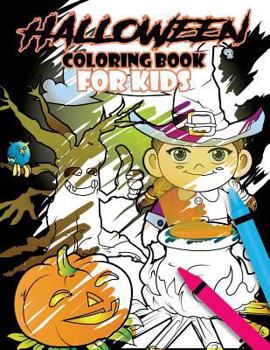 Paperback Halloween Coloring Book for Kids Book