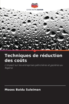 Paperback Techniques de réduction des coûts [French] Book