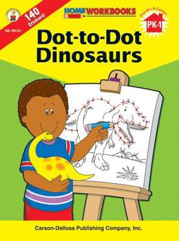 Paperback Dot-To-Dot Dinosaurs, Grades Pk - 1 Book