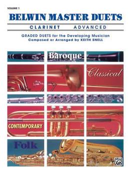 Paperback Belwin Master Duets Vol. 1: Clarinet Advanced Book