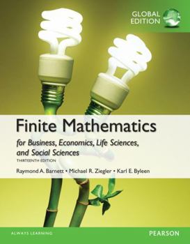 Paperback Finite Mathematics for Business, Economics, Life Sciences and Social Sciences, Global Edition Book