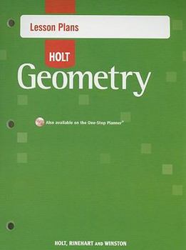 Paperback Holt Geometry Lesson Plans Book