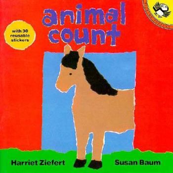 Paperback Animal Count: Sticker Book