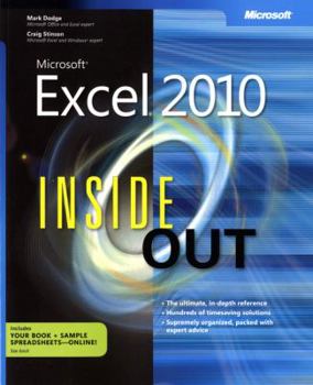 Paperback Microsoft Excel 2010 Inside Out Book