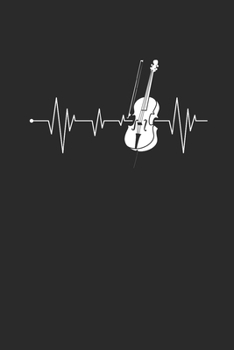 Paperback Cello Heartbeat: Cellos Notebook, Dotted Bullet (6" x 9" - 120 pages) Musical Instruments Themed Notebook for Daily Journal, Diary, and Book