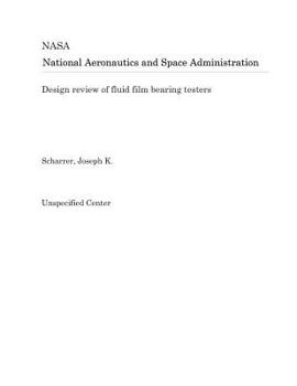 Paperback Design Review of Fluid Film Bearing Testers Book