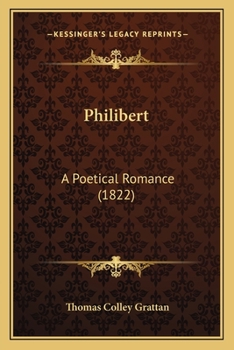 Paperback Philibert: A Poetical Romance (1822) Book