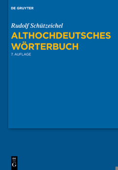 Paperback Althochdeutsches Wörterbuch [German] Book